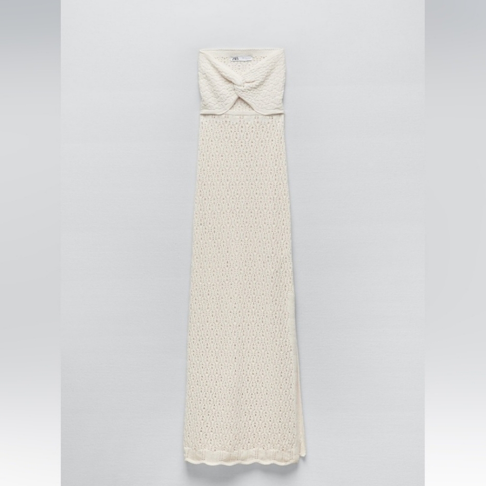 ZARA CUT OUT KNIT DRESS Size M - Picture 11 of 16